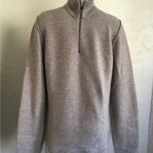 CHRISTOPHER FISHER 100% cashmere elbow patch sweater MED?